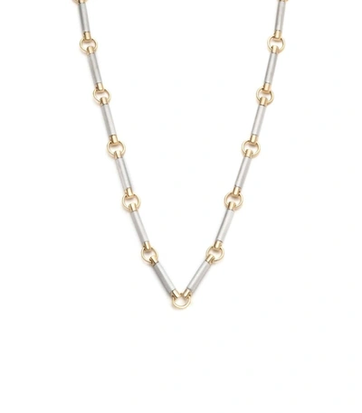 Foundrae White Gold Element Chain Choker In Whtgold