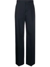 THERE WAS ONE HIGH-WAISTED STRAIGHT-LEG TAILORED TROUSERS