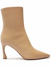 ALEXANDRE BIRMAN MYRA LEATHER ANKLE BOOTS