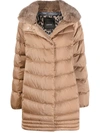 GEOX QUILTED-FINISH PADDED COAT