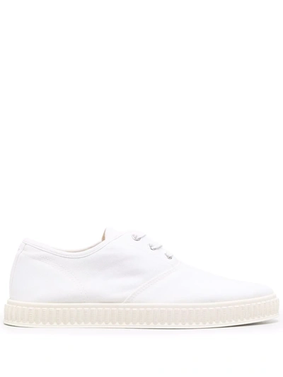 Maison Margiela Canvas Low-top Sneakers In White
