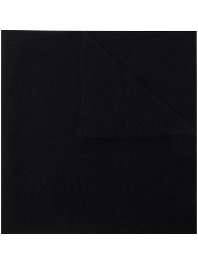 Johnstons Of Elgin Cashmere Knitted Stole In Black