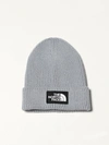 The North Face Mens Tradewinds Grey Logo-embroidered Knitted Beanie In Grey
