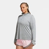 Nike Element Long Sleeve Running Top In Smoke Grey/light Smoke Grey/heather