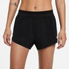 Nike Black Aeroswift Running Shorts In Black/white