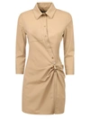 JACQUEMUS ASYMMETRIC DRESS,213TO08 104170 BEIGE