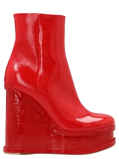 Haus Of Honey Laquer Doll Shoes In Red
