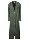 GIUSEPPE DI MORABITO GIUSEPPE DI MORABITO RIBBED BUTTONED LONG CARDIGAN,103KN143 07