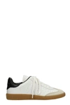 ISABEL MARANT BRYCE SNEAKERS IN WHITE LEATHER,BK0029-00M007S20WH