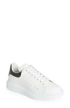 Alexander Mcqueen White And Black Low-top Sneakers With Chunky Sole And Contrasting Heel Tab In Leather Man In White
