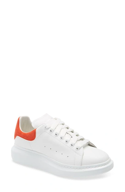 Alexander Mcqueen Oversize Sneaker In White/ Squash