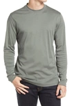 Robert Barakett Georgia Long Sleeve T-shirt In Dusty Moss