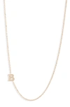 ANZIE DIAMOND INITIAL NECKLACE,4013BDX