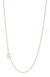 ANZIE DIAMOND INITIAL NECKLACE,4013SDX