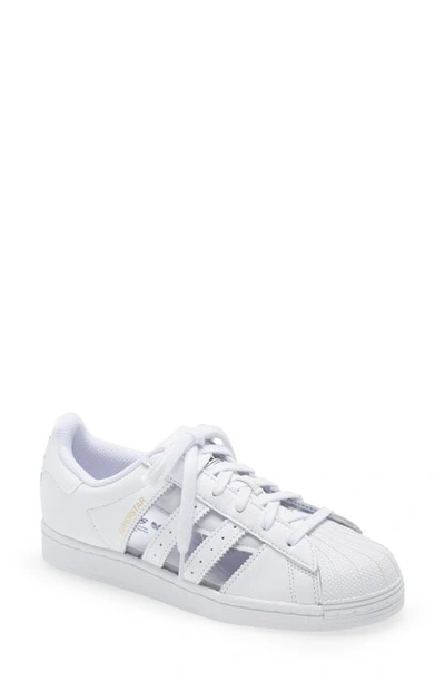 Adidas Originals Superstar Sneaker In White/ Supplier Color/ Black