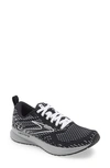 Brooks Levitate Gts 5 Womens Fitness Sport Running Shoes In Black/blackened Pearl/white