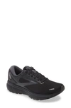 Brooks Ghost 14 Running Shoe In Black/ Black/ Ebony