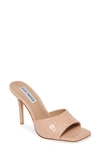 Steve Madden Signal Square Toe Sandal In Tan Croc