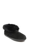 MINNETONKA GENUINE SHEEPSKIN & SUEDE SLIPPER,3359