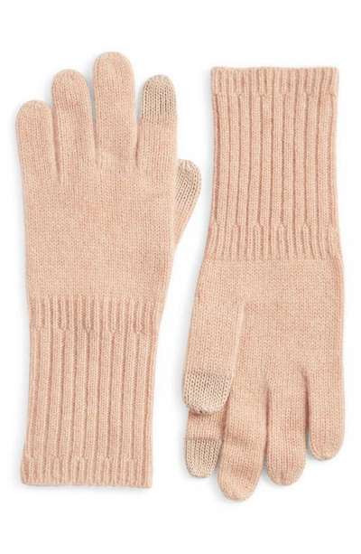 Nordstrom Recycled Cashmere Gloves In Beige