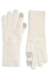 Nordstrom Recycled Cashmere Gloves In Ivory Cloud