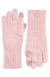 Nordstrom Recycled Cashmere Gloves In Pink Shore Heather