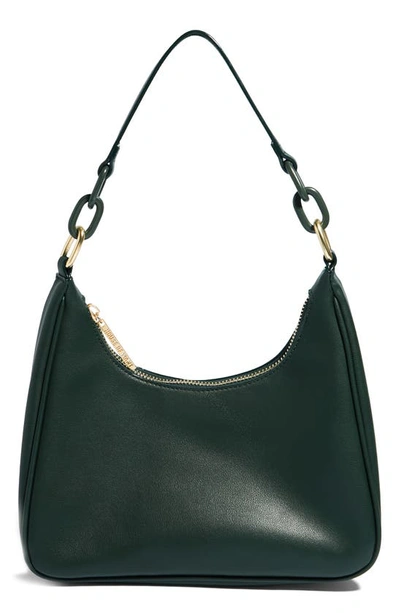 House Of Want Newbie Vegan Leather Shoulder Bag In Hunter Green