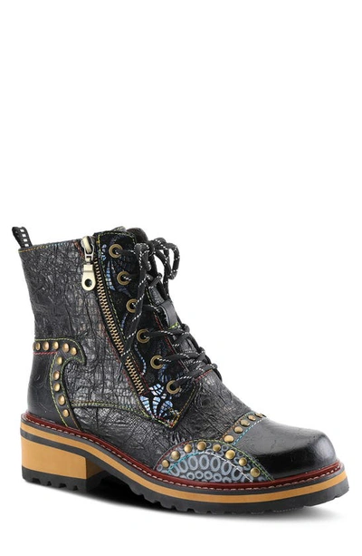 L'artiste Rugup Boot In Black Multi