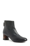 Agl Attilio Giusti Leombruni Veta Precious Leather Ankle Boots In Nero-tartaruga