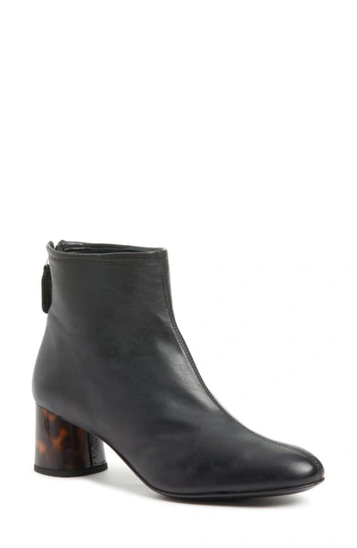 Agl Attilio Giusti Leombruni Veta Precious Leather Ankle Boots In Black/tartaruga