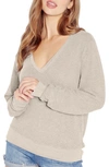 Wildfox Deep V-neck Baggy Beach Jumper Pullover In Atmosphere