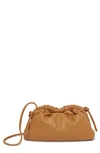 Mansur Gavriel Mini Cloud Leather Clutch In Caramel