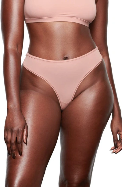 Skims Fits Everybody Thong In Rose Clay