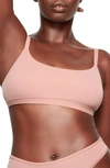 Skims Fits Everybody Scoop Neck Bralette In Rose Clay