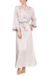 Everyday Ritual Colette Long Robe In Light Grey