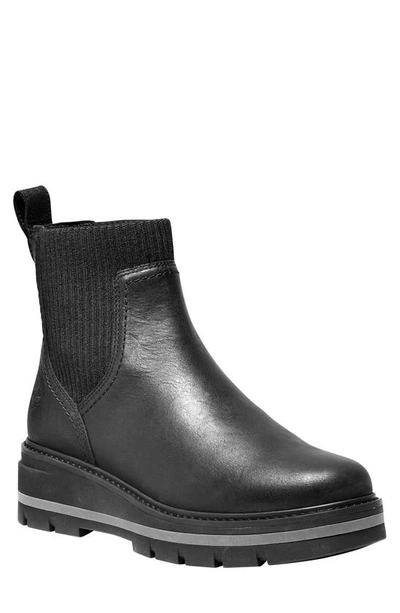 Timberland Women's Cervinia Valley Chelsea Boots In Black Full Grain