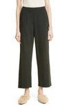 Eileen Fisher High Waist Wide Leg Ponte Pants In Ivy