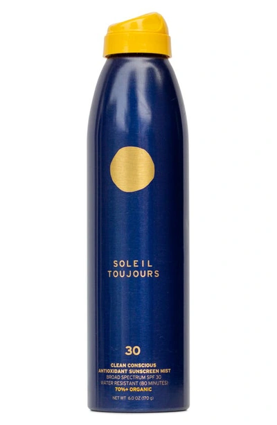 Soleil Toujours Clean Conscious Antioxidant Sunscreen Mist Spf 30, 3 oz
