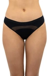 Saalt Period & Leakproof Bikini In Volcanic Black