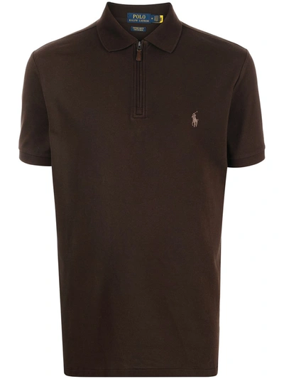 Polo Ralph Lauren Short-sleeve Polo Shirt In Braun