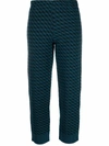 JEJIA HOUNDSTOOTH CROPPED TROUSERS