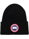 CANADA GOOSE ARCTIC RIBBED-KNIT BEANIE