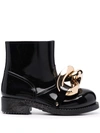 JW ANDERSON CHAIN-EMBELLISHED ANKLE BOOTS
