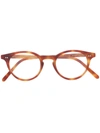 Epos Round-frame Tortoiseshell Glasses In 褐色
