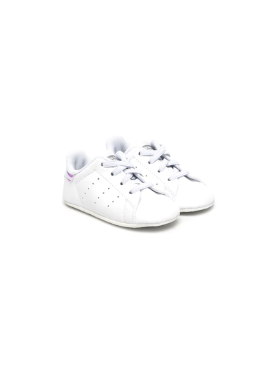 Adidas Originals Babies' Stan Smith Flatform Sneakers In 白色