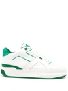 Just Don Luxury Courtside Low Leather Sneakers In White