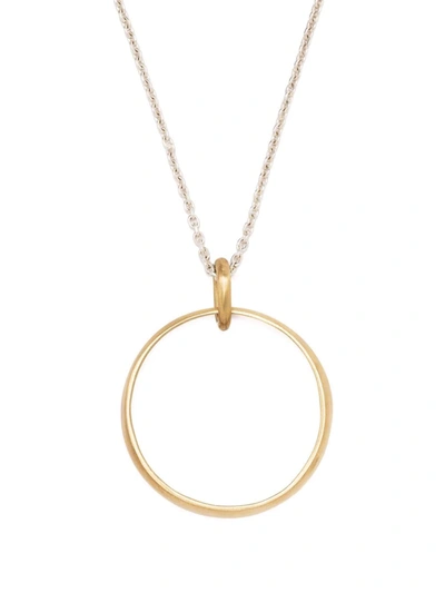 Parts Of Four Sphere Slice Charm Necklace In 金色