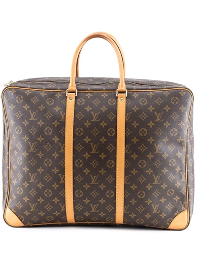 Pre-owned Louis Vuitton 1990s  Monogram Sirius 50 Travel Bag In 褐色