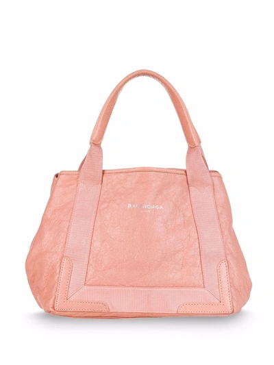 Pre-owned Balenciaga Cabas S Tote Bag In 粉色