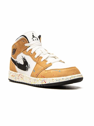 Jordan Kids' Air  1 Mid Se Sneakers In Brown